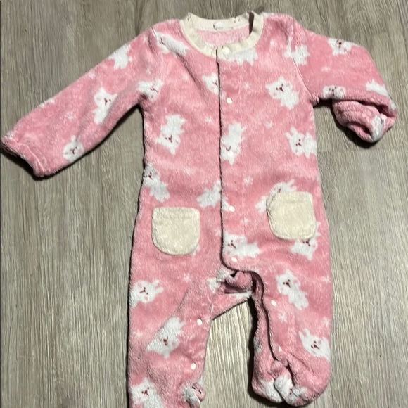 Pink Fleece Kids One Piece - Picture 1 of 1